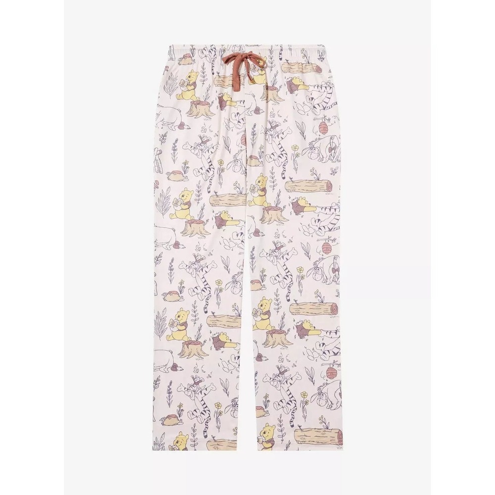 Boxlunch Disney Winnie‎ the Pooh Unisex Adult Line Art Sleep Pants - L (36-38)